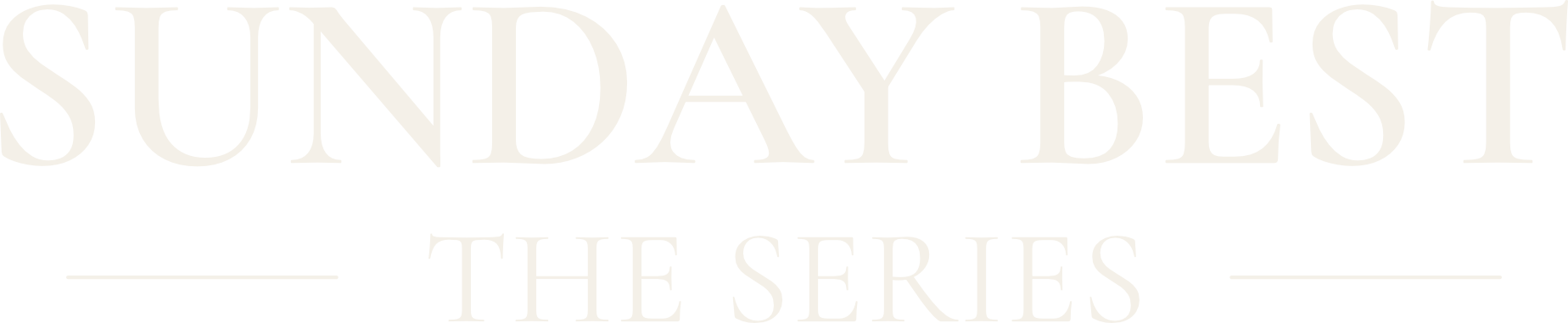 Sunday Best, The Series logo